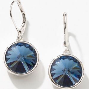 Swarovski Lulu Montana blue earrings Touchstone BNIB